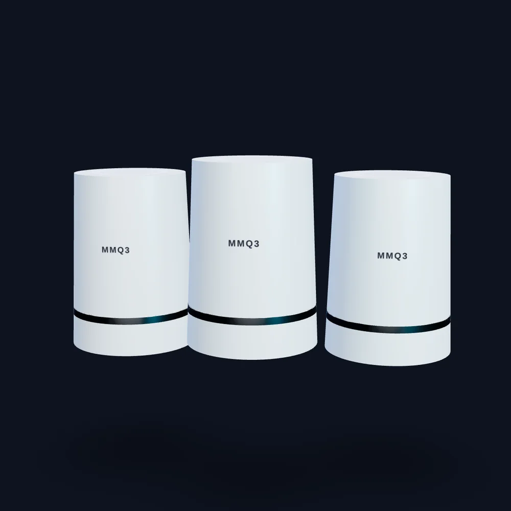 MMQ3 Mesh WiFi System — original MMQ3 concept render