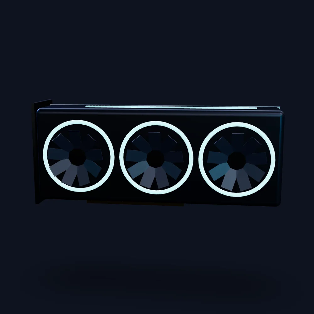 MMQ3 RTX Series Graphics Card — original MMQ3 concept render