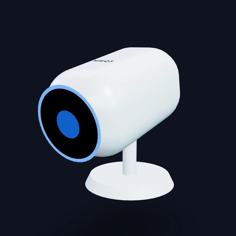 MMQ3 Smart Security Camera — original MMQ3 concept render