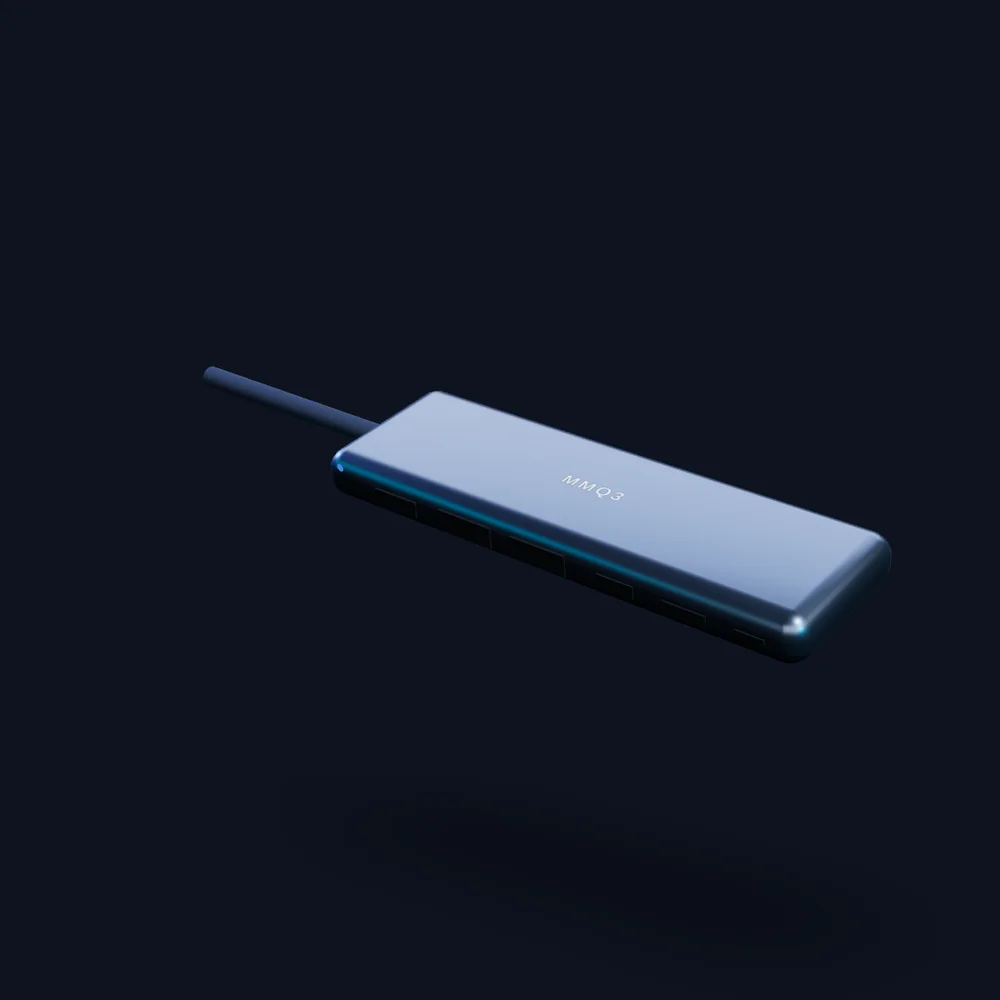MMQ3 USB-C Multiport Hub — original MMQ3 concept render